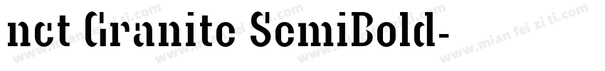 nct Granite SemiBold字体转换